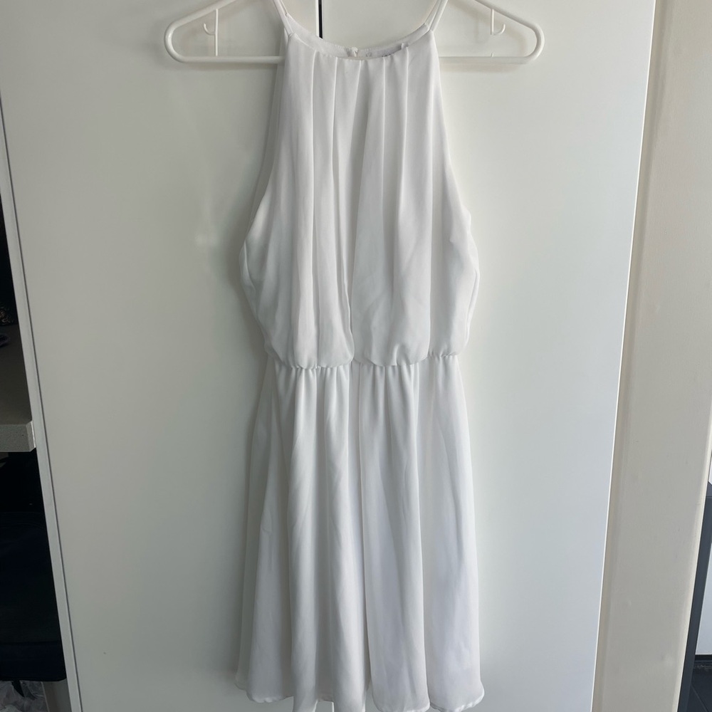 White Chiffon Lush Dress